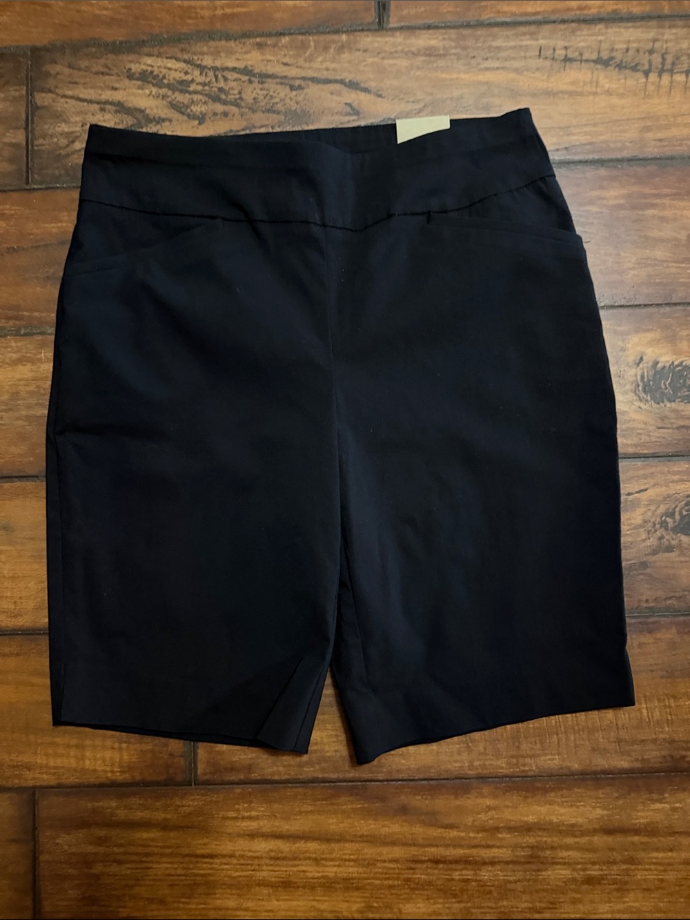 Chico's NWT Black Stretch Bermuda Shorts